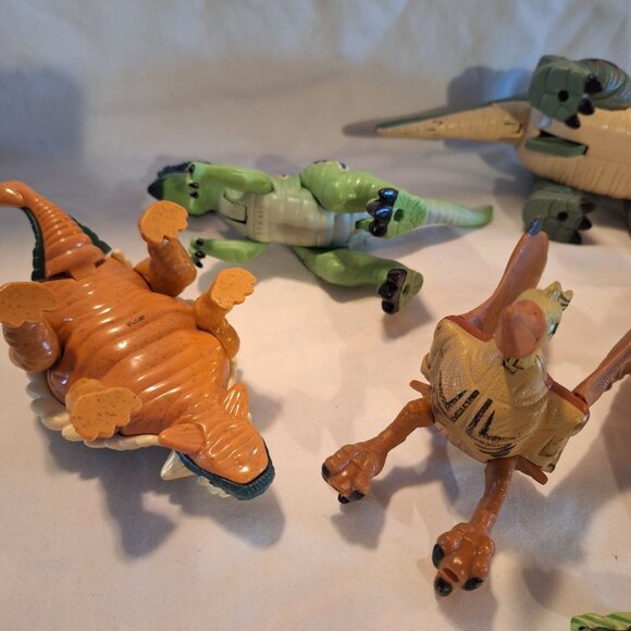 Imaginext Jurassic Dinosaur 5 Pterodactyl Tank Triceratops Ankylosaurus Splash - Picture 12 of 16